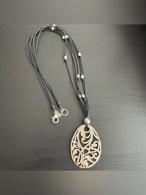 Silpada Sterling Silver Filigree Pendant Necklace
